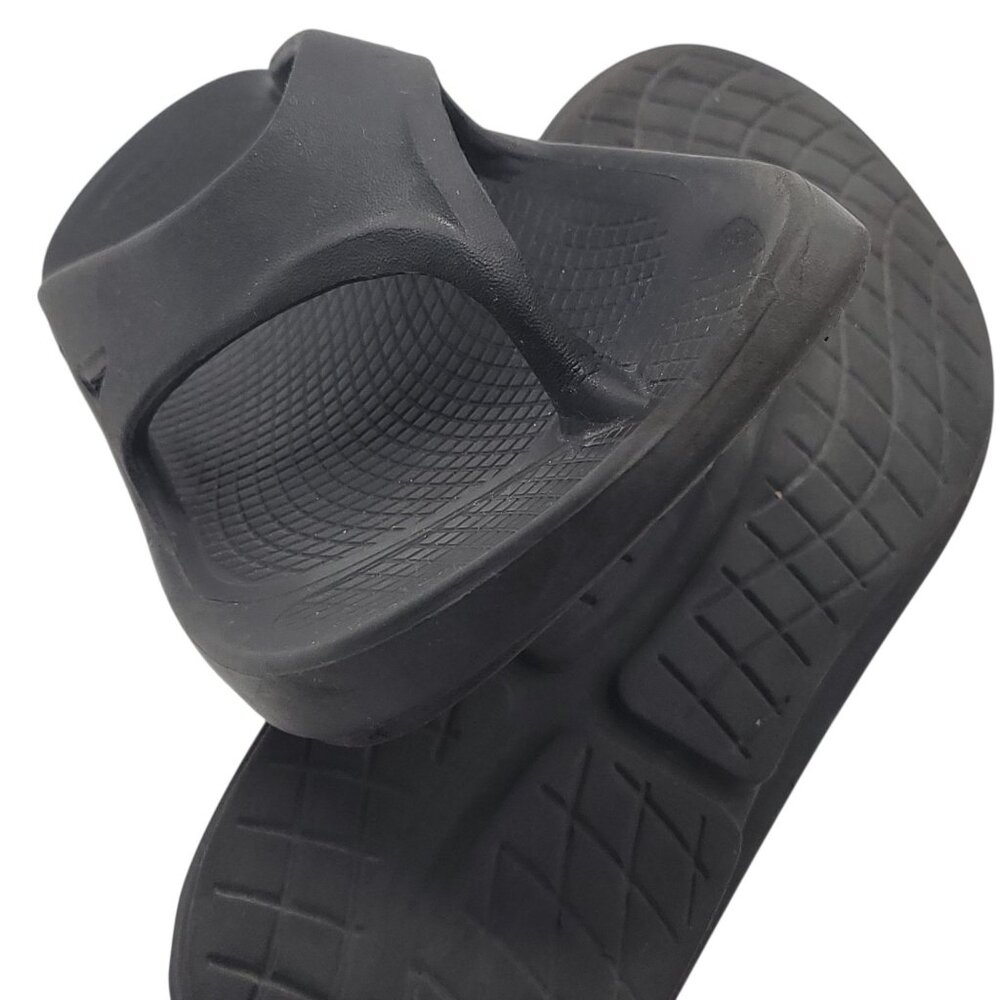 Oofos Ooriginal Thong Sandals Black EU 42 M9 W11 Lightweight & Cushioning - Picture 10 of 12